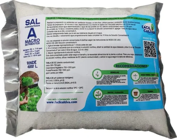 Sal Concentrada A Rinde 4000 Litros Para Diluir
