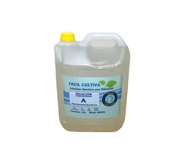 Solucion Concentrada A 10L Macro Nutrientes (SIN ENVIO)