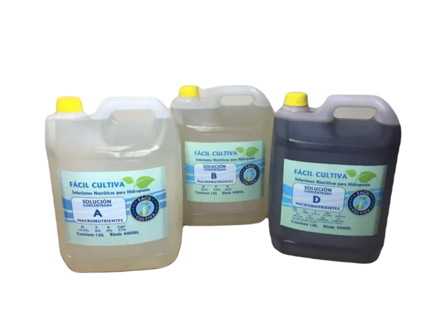 Soluciones Concentradas A + B + D Bidones De 10 Litros Plantas de Hojas Verdes (SIN ENVIO)