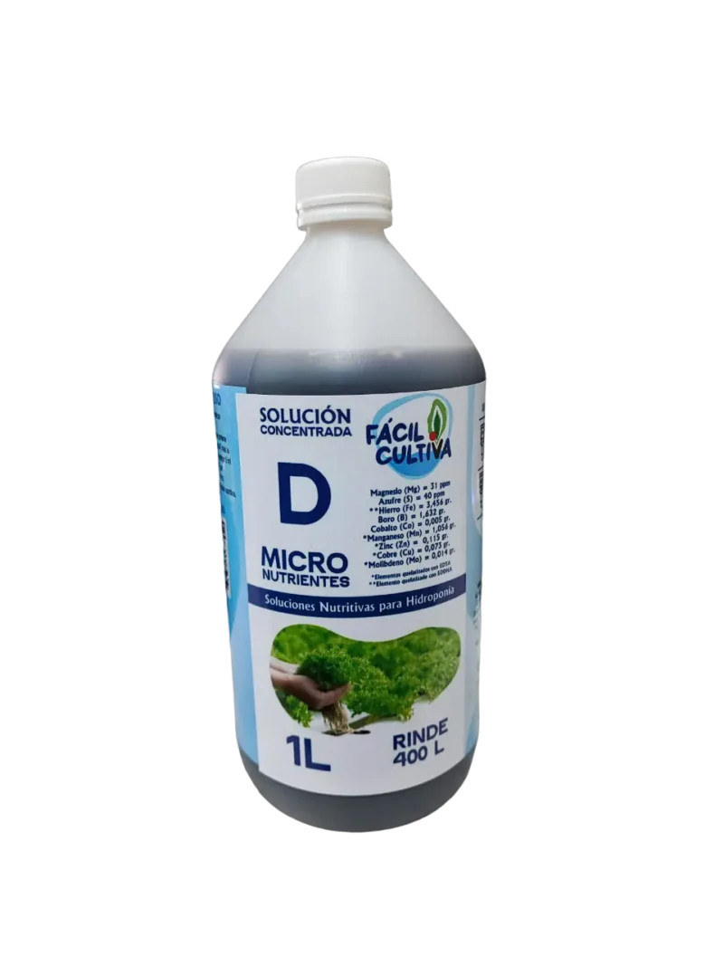 Soluciones Concentradas A + B + D 1L Plantas de Hojas Verdes - Imagen 4