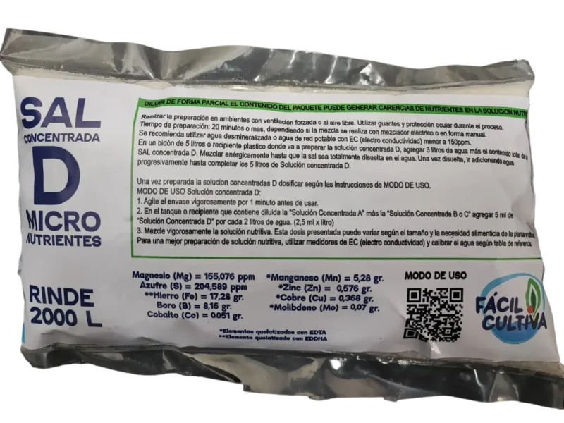 Sales Concentradas A + Super B + D Rinde 2000 Litros Para Diluir - Imagen 4