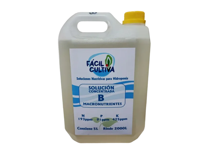 Solucion Concentrada B 5L Macro Nutrientes (SIN ENVIO)