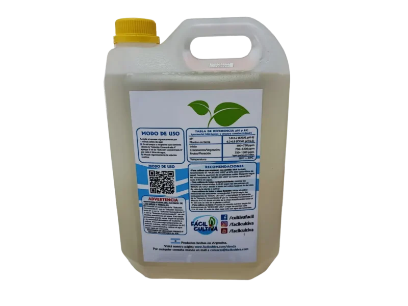 Solucion Concentrada B 5L Macro Nutrientes (SIN ENVIO) - Imagen 2