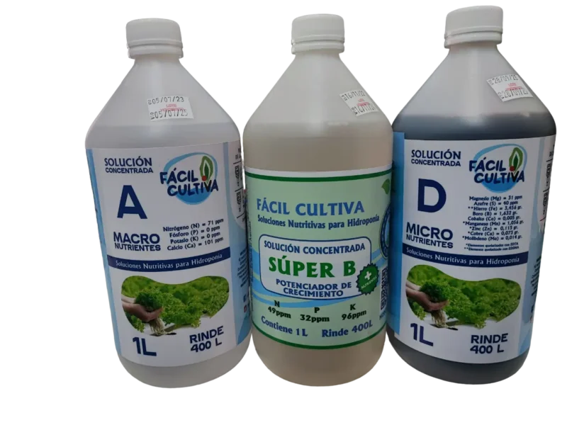 Soluciones Concentradas A + Super B + D 1L