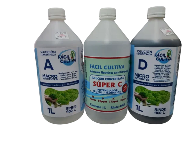 Soluciones Concentradas A + Super C + D 1L