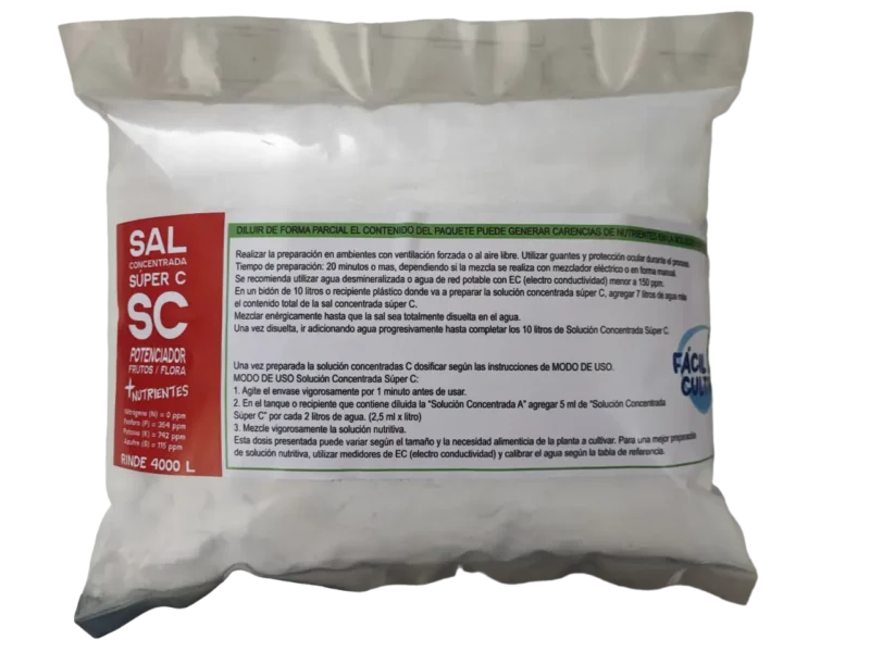 Sales Concentradas A + Super C + D Rinde 4000 Litros Para Diluir