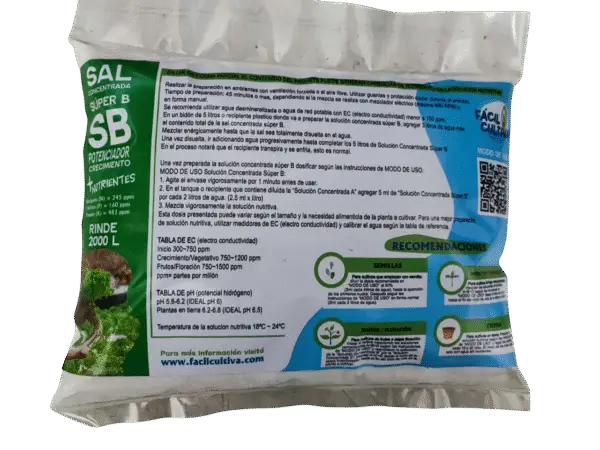 Sales Concentradas Super B Rinde 2000 Litros Para Diluir