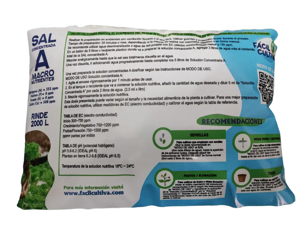 Sales Concentradas A + Super B + Super C + D Rinde 2000 Litros Para Diluir - Imagen 2