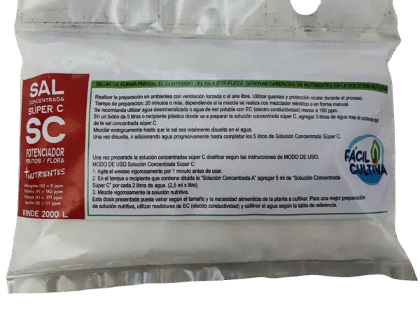 Sales Concentradas A + Super C + D Rinde 2000 Litros Para Diluir - Imagen 3