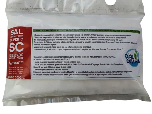 Sales Concentradas Super C Rinde 2000 Litros Para Diluir